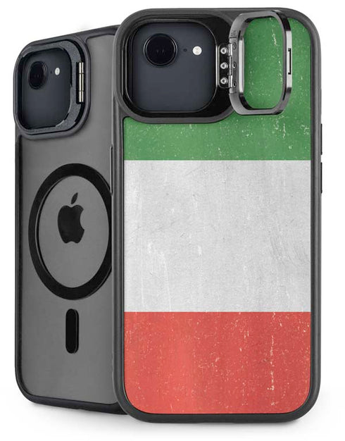 Italy Flag Distressed iPhone 16e Kickstand Case