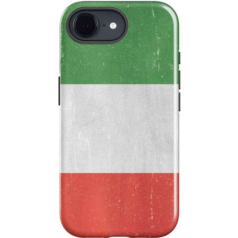 Italy Flag Distressed iPhone 16e Impact Case