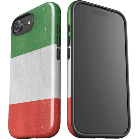 Italy Flag Distressed iPhone 16e Impact Case