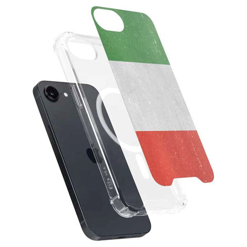 Italy Flag Distressed iPhone 16e MagSafe Case