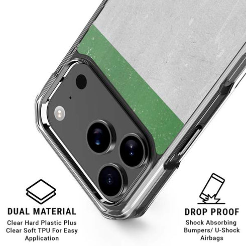 Italy Flag Distressed iPhone 18 Pro Clear Case
