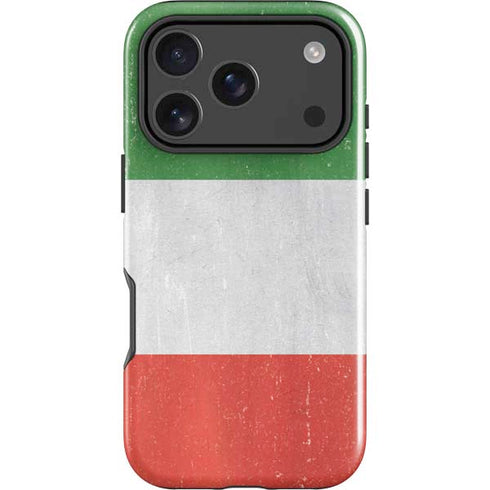 Italy Flag Distressed iPhone 18 Pro Impact Case