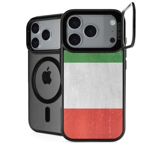 Italy Flag Distressed iPhone 18 Pro Max Kickstand Case