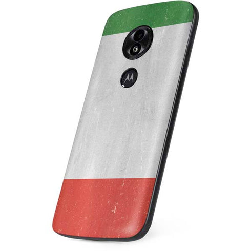 Italy Flag Distressed Moto E5 Play Skin