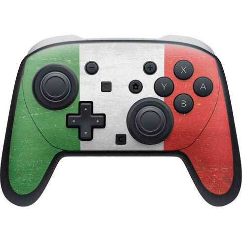 Italy Flag Distressed Nintendo Switch 2 (2025) Pro Controller Skin