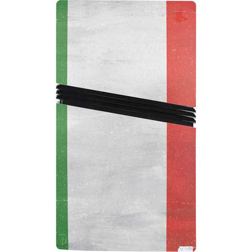Italy Flag Distressed PS5 Pro Console Skin