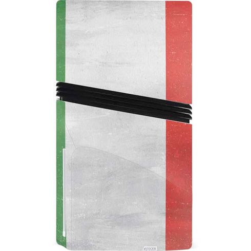 Italy Flag Distressed PS5 Pro Disk Bundle Skin