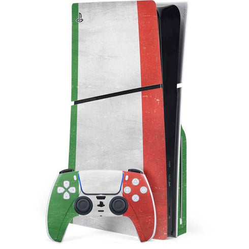 Italy Flag Distressed PlayStation PS5 Skins
