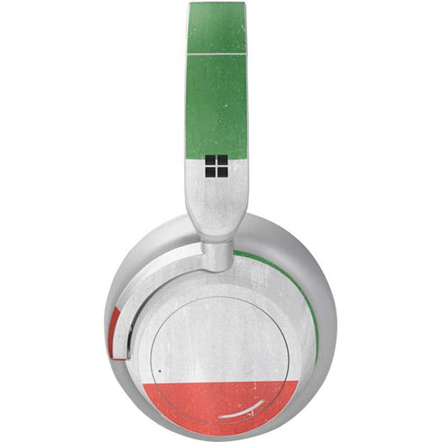 Italy Flag Distressed Surface Headphones Skin