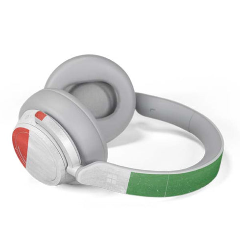Italy Flag Distressed Surface Headphones Skin