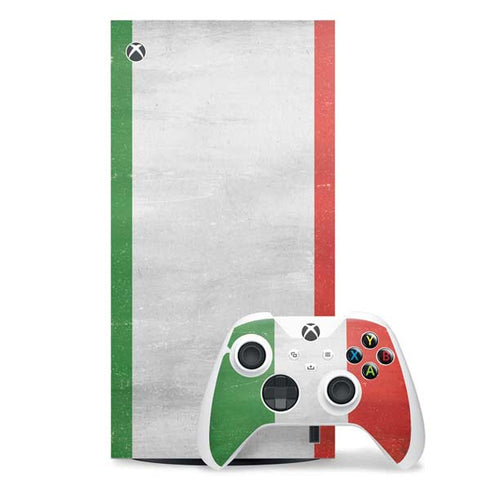 Italy Flag Distressed Xbox Series X Skins