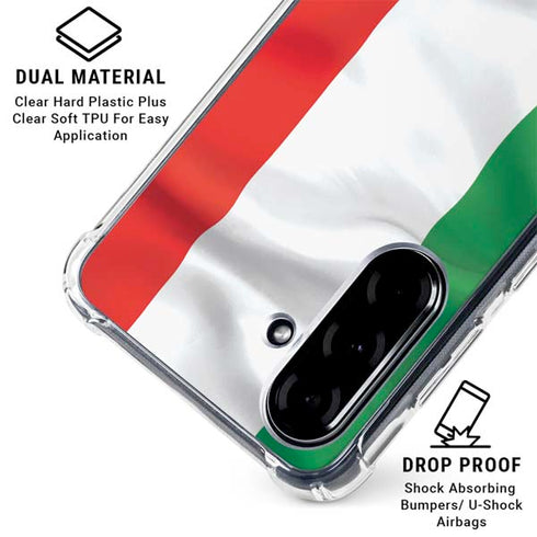 Italy Flag Galaxy A36 5G Clear Case
