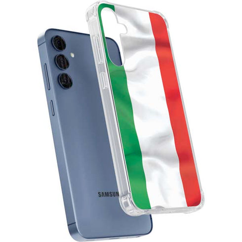 Italy Flag Galaxy A55 5G Clear Case