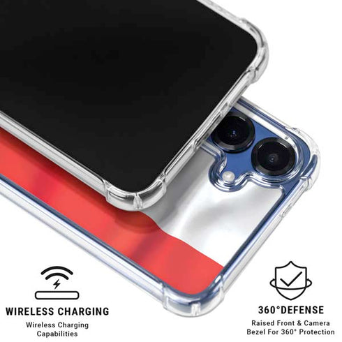 Italy Flag Galaxy S25 Plus Clear Case