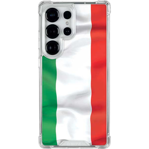 Italy Flag Galaxy S25 Ultra Clear Case