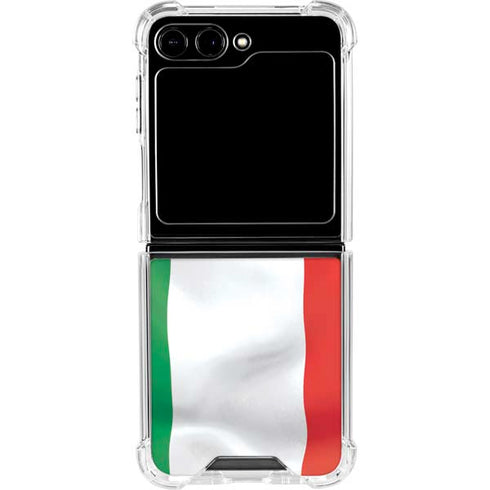 Italy Flag Galaxy Z Flip6 Clear Case