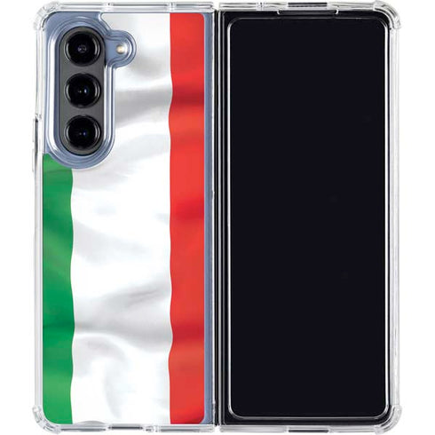 Italy Flag Galaxy Z Fold5 5G Clear Case