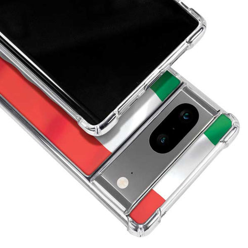 Italy Flag Google Pixel 8a Clear Case