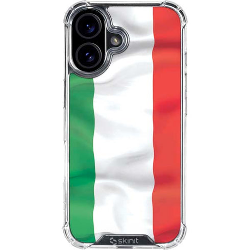 Italy Flag iPhone 16 Clear Case