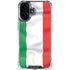 Italy Flag iPhone 16 Plus Clear Case