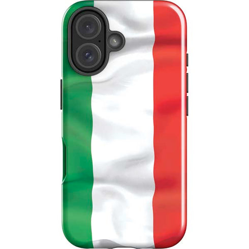 Italy Flag iPhone 16 Plus Impact Case