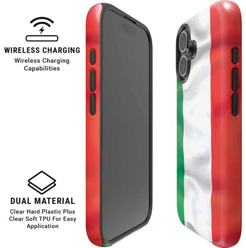 Italy Flag iPhone 16 Plus Magsafe Impact Case