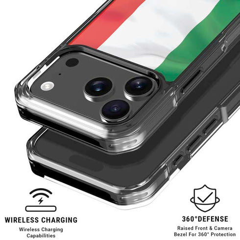 Italy Flag iPhone 18 Pro Clear Case