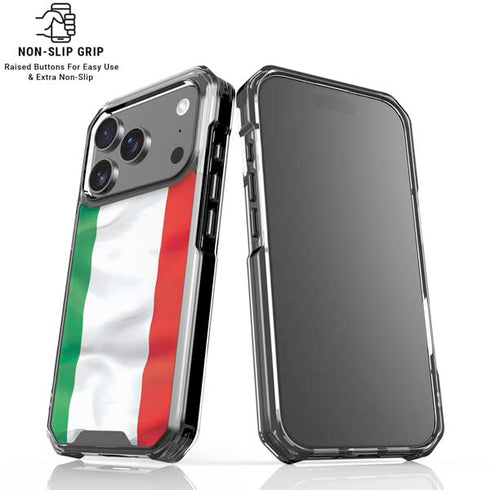 Italy Flag iPhone 18 Pro Clear Case
