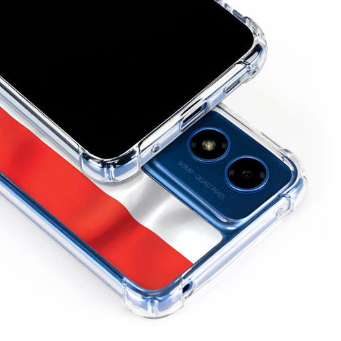 Italy Flag Moto G Play 4G (2024) Clear Case