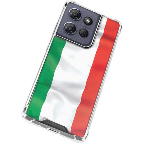 Italy Flag Moto G Power 5G (2025) Clear Case