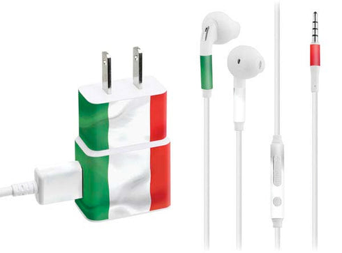 Italy Flag Phone Charger Skin