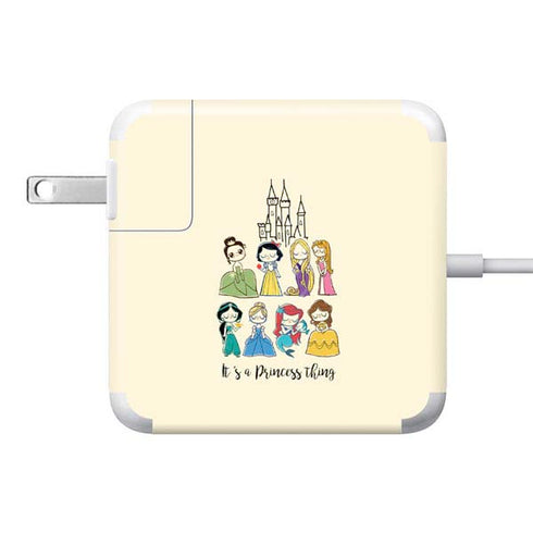 Disney Princess Its A Princess Thing Art 85W Power Adapter (15 and 17 inch MacBook Pro Charger) Skin
