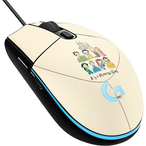 Disney Princess Its A Princess Thing Art G203 Prodigy RGB Wired Gaming Mouse Skin