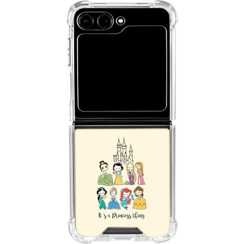 Disney Princess Its A Princess Thing Art Galaxy Z Flip6 Clear Case