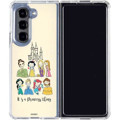 Disney Princess Its A Princess Thing Art Galaxy Z Fold5 5G Clear Case