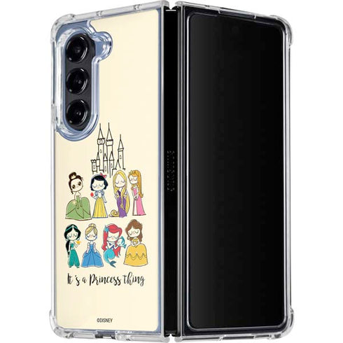 Disney Princess Its A Princess Thing Art Galaxy Z Fold5 5G Clear Case
