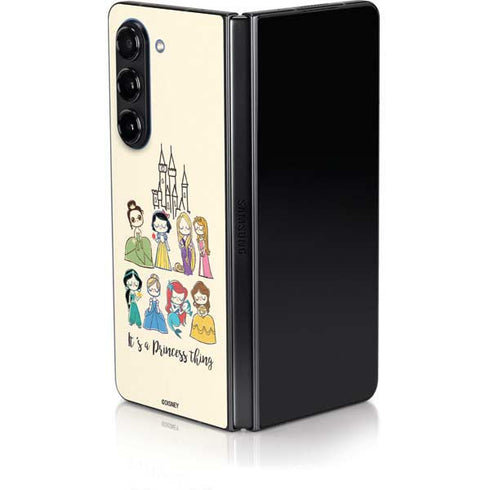 Disney Princess Its A Princess Thing Art Galaxy Z Fold5 5G Skin