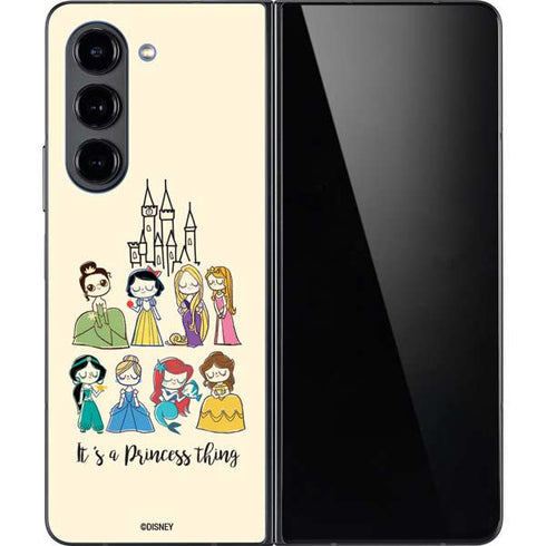 Disney Princess Its A Princess Thing Art Galaxy Z Fold5 5G Skin