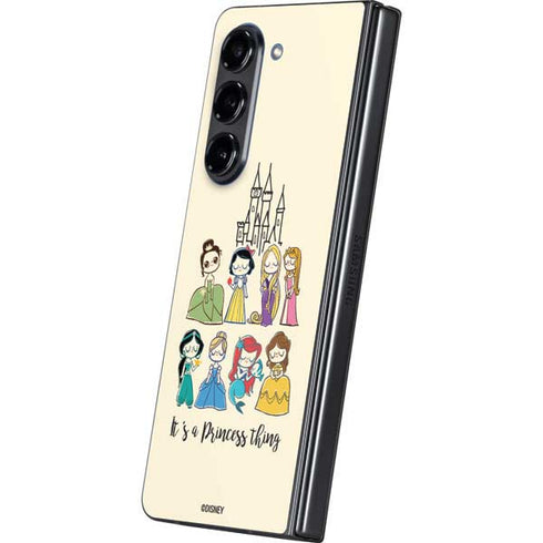 Disney Princess Its A Princess Thing Art Galaxy Z Fold5 5G Skin
