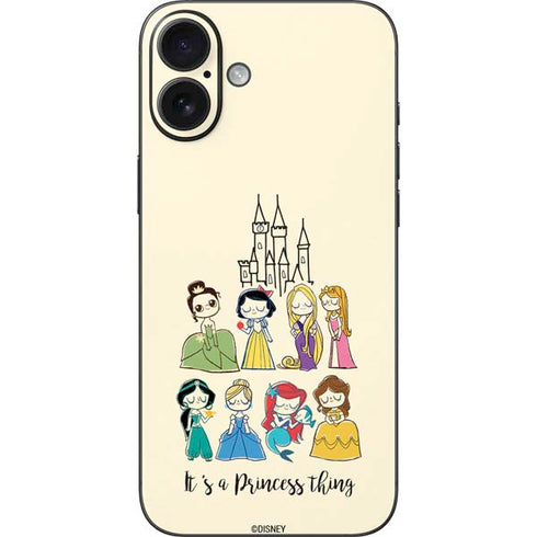 Disney Princess Its A Princess Thing Art iPhone 16 Plus Skin