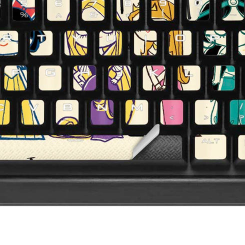 Disney Princess Its A Princess Thing Art K95 RGB PLATINUM Mechanical Gaming Keyboard Skin