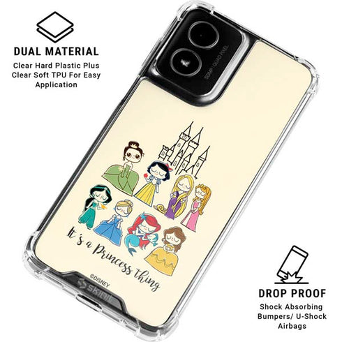 Disney Princess Its A Princess Thing Art Moto G Power 5G (2024) Clear Case