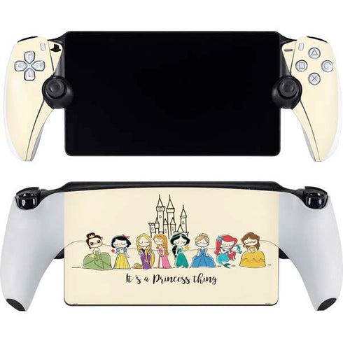 Disney Princess Its A Princess Thing Art PlayStation Portal Remote Player Skin