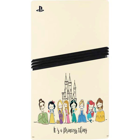 Disney Princess Its A Princess Thing Art PS5 Pro Console Skin