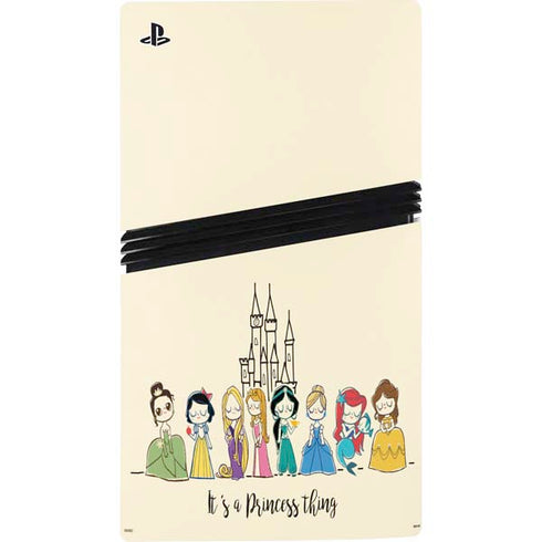 Disney Princess Its A Princess Thing Art PS5 Pro Disk Console Skin