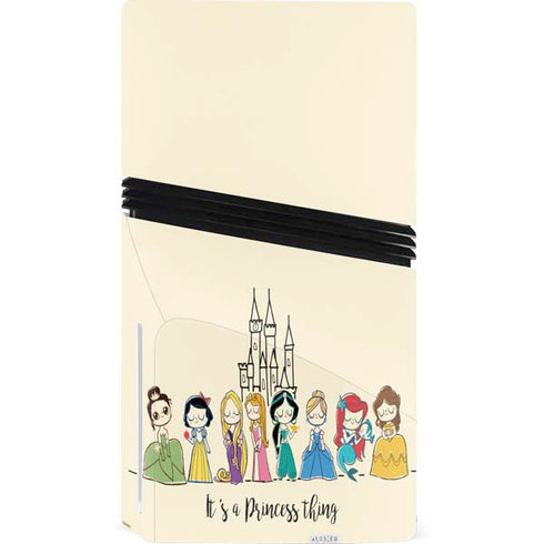 Disney Princess Its A Princess Thing Art PS5 Pro Disk Console Skin