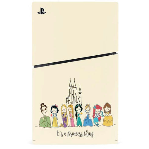 Disney Princess Its A Princess Thing Art PS5 Slim Digital Edition Console Skin