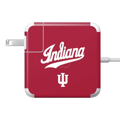 Indiana University IU Hoosiers 85W Power Adapter (15 and 17 inch MacBook Pro Charger) Skin