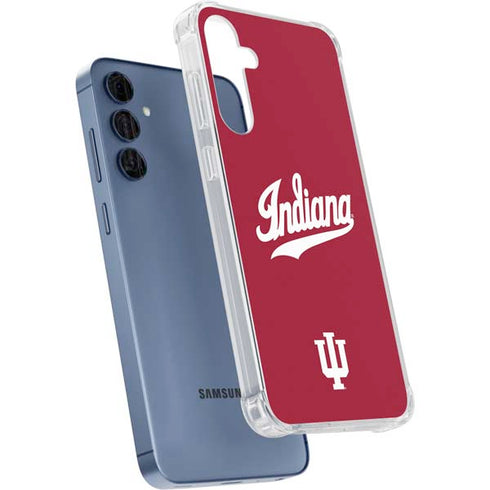 Indiana University IU Hoosiers Galaxy A35 5G Clear Case