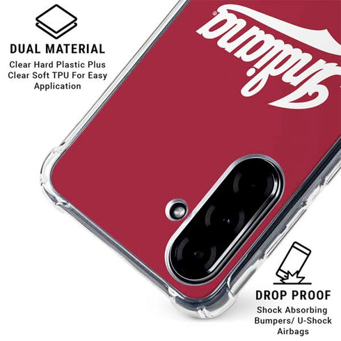 Indiana University IU Hoosiers Galaxy A36 5G Clear Case